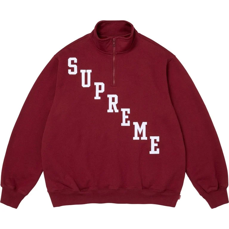 【代購】Supreme FW26 WEEK6 Slant Appliqué Half Zip Pullover Sweatshirt Unisex SUP-FW26-066