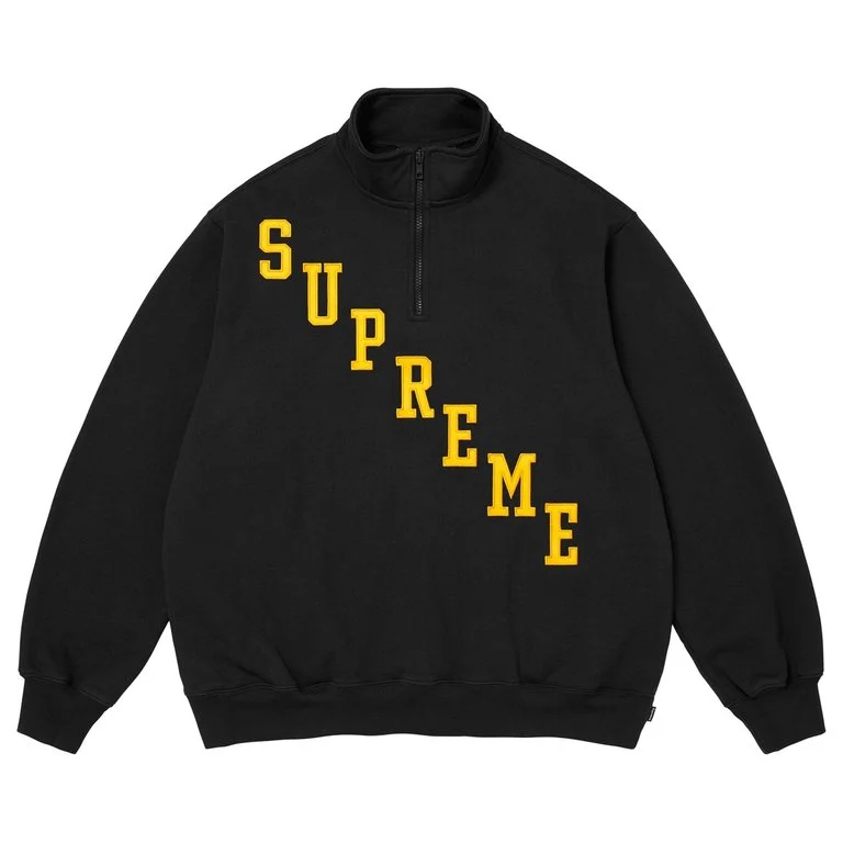 【代購】Supreme FW26 WEEK6 Slant Appliqué Half Zip Pullover Sweatshirt Unisex SUP-FW26-066