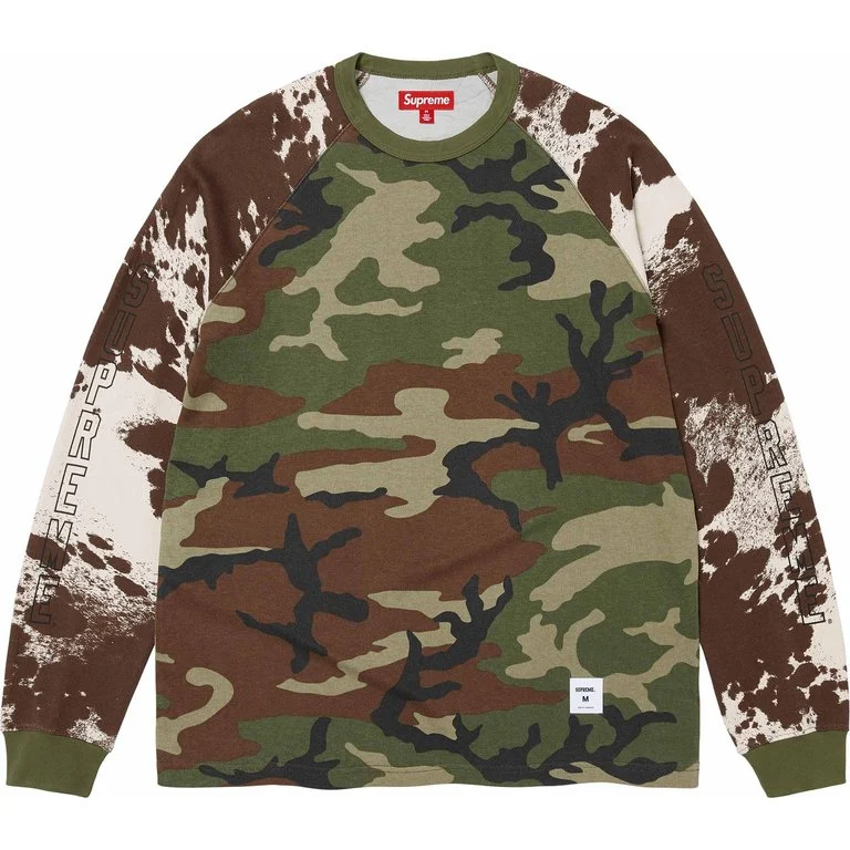 【代購】Supreme FW26 WEEK6 Wildlife Camo Raglan L/S Top T-Shirt Unisex SUP-FW26-062