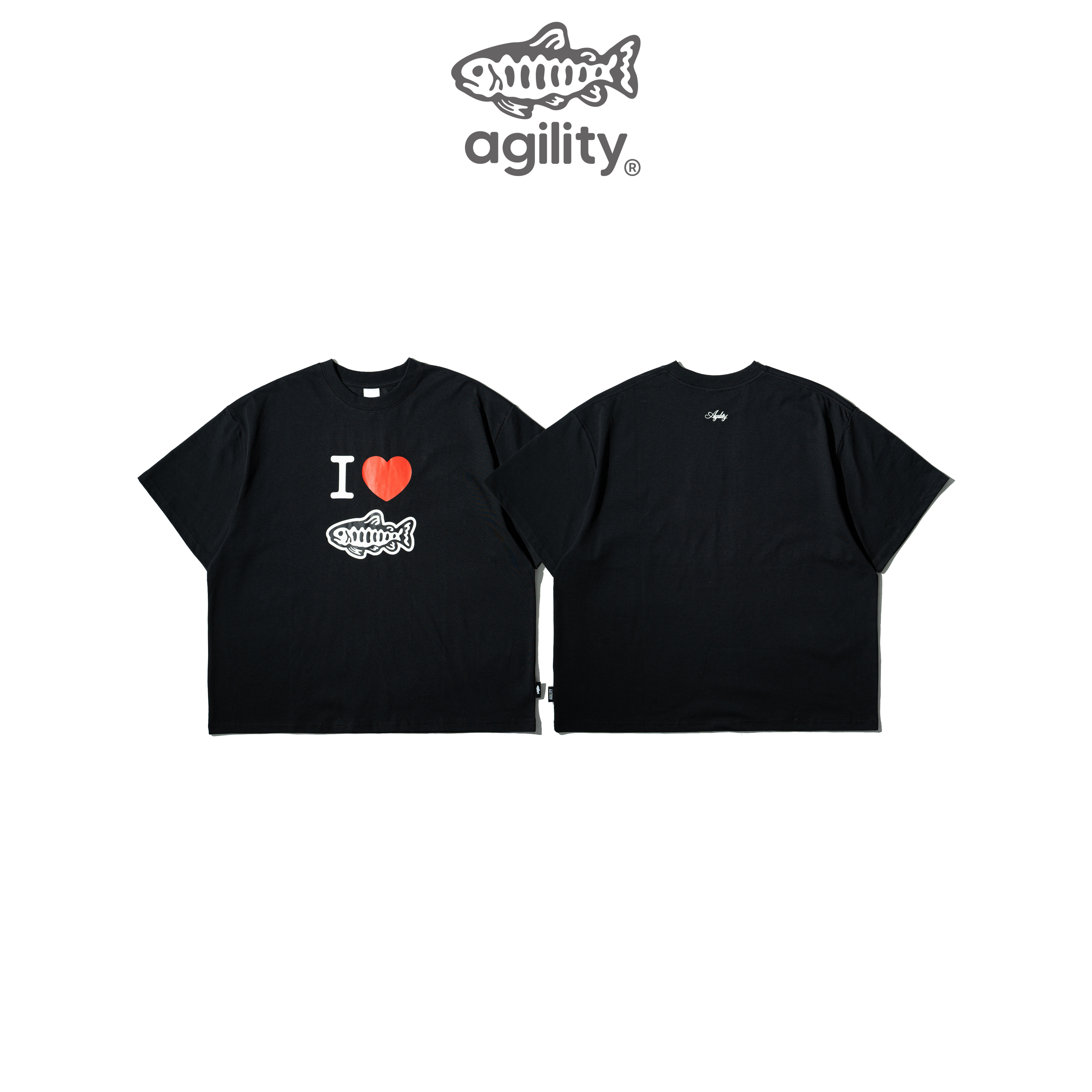 AGILITY I love Image Tee / 我愛魚 圖像短袖Tee [RM0-love]