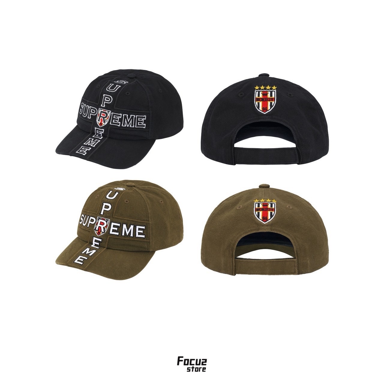 【Focus Store】現貨秒發 Supreme FW26 Week 7 Cross 6-Panel Camp Cap 老帽