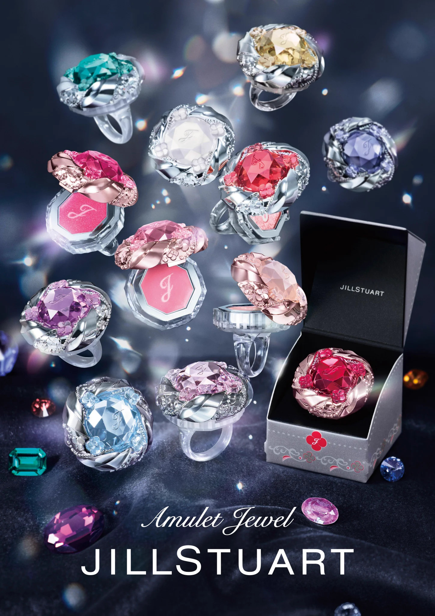 [限定] JILL STUART Amulet Jewel 誕生寶石戒指彩妝
