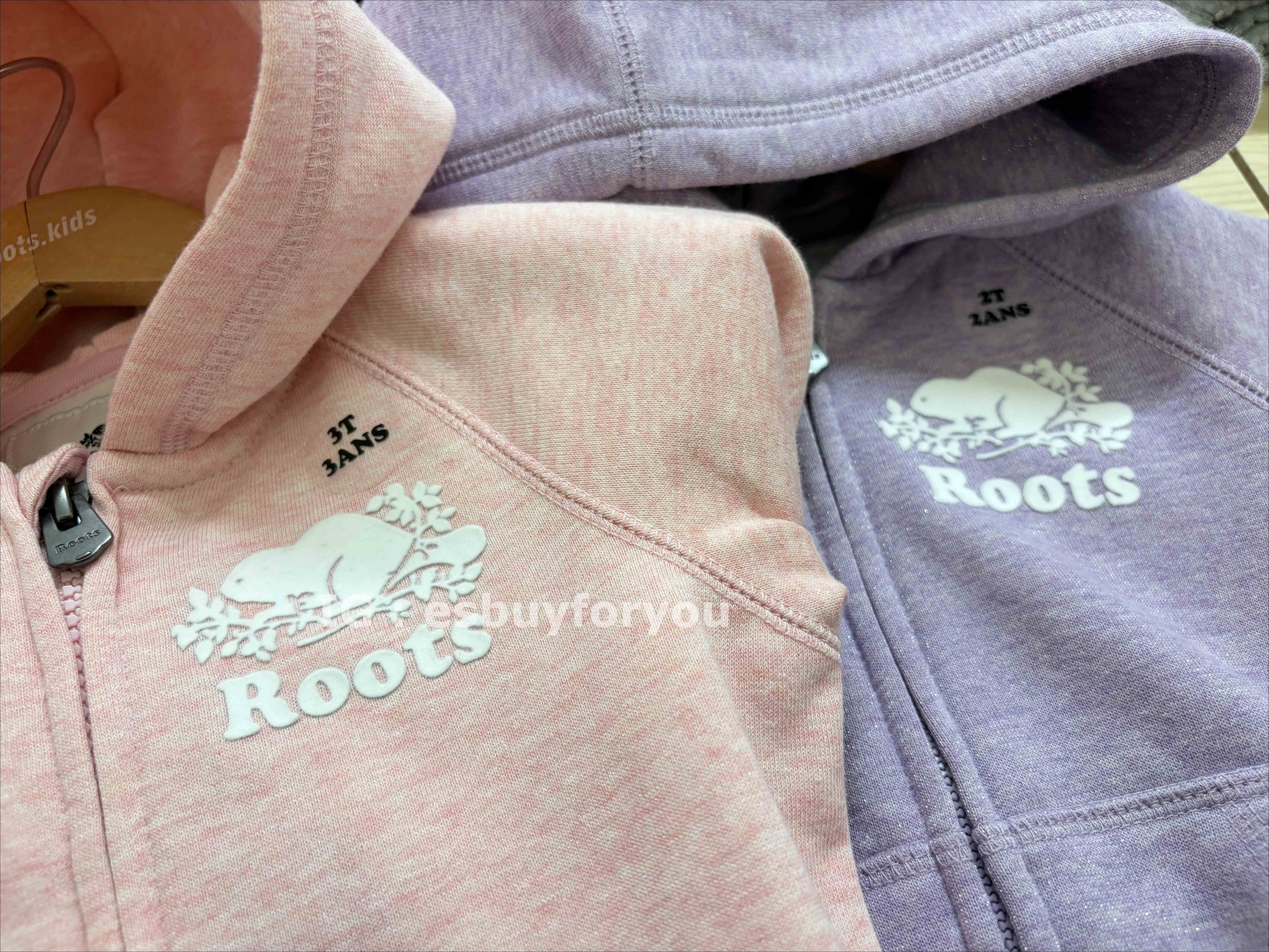 ROOTS 小女童/baby 金蔥系列 海狸 刷毛 連帽外套 (2色)