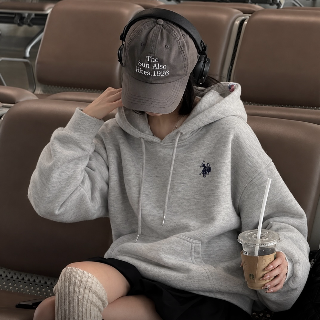 <限時> 預購🇯🇵 日本 U.S POLO ASSN. 刺繡短版 連帽帽T 四色