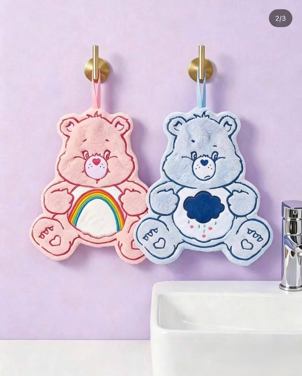 日單 care bear擦手巾 (1組2入)