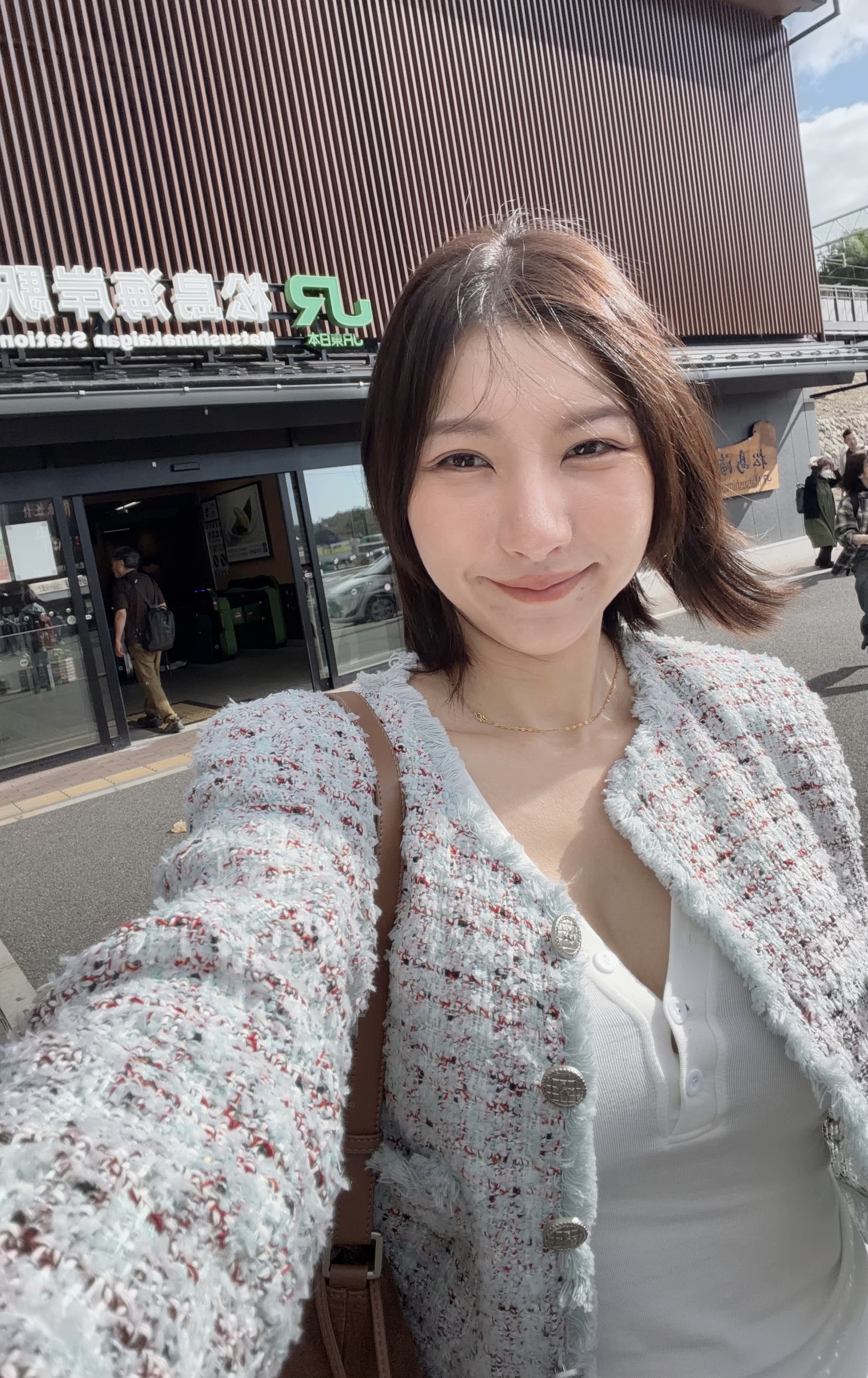 蘇打汽水短版小香毛呢外套