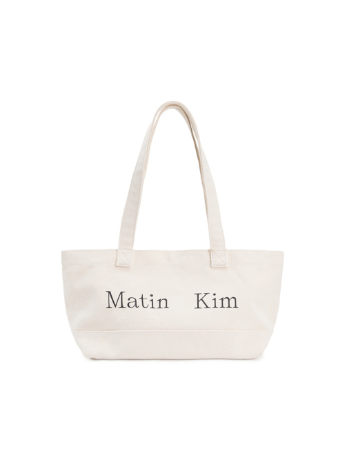 <韓國代購> MATIN KIM LOGO CANVAS WIDE SHOULDER BAG