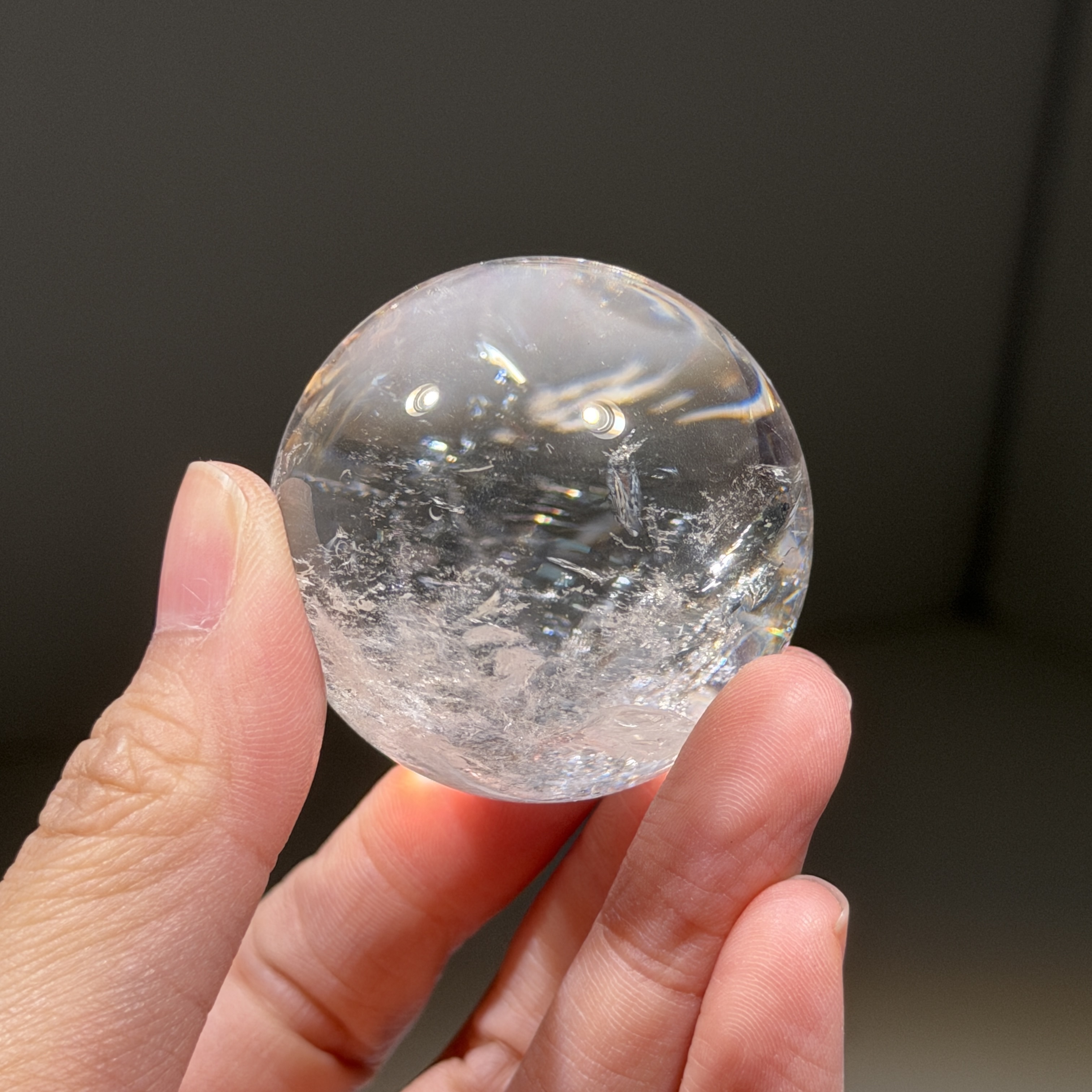 白水晶球 4.4cm WD2526