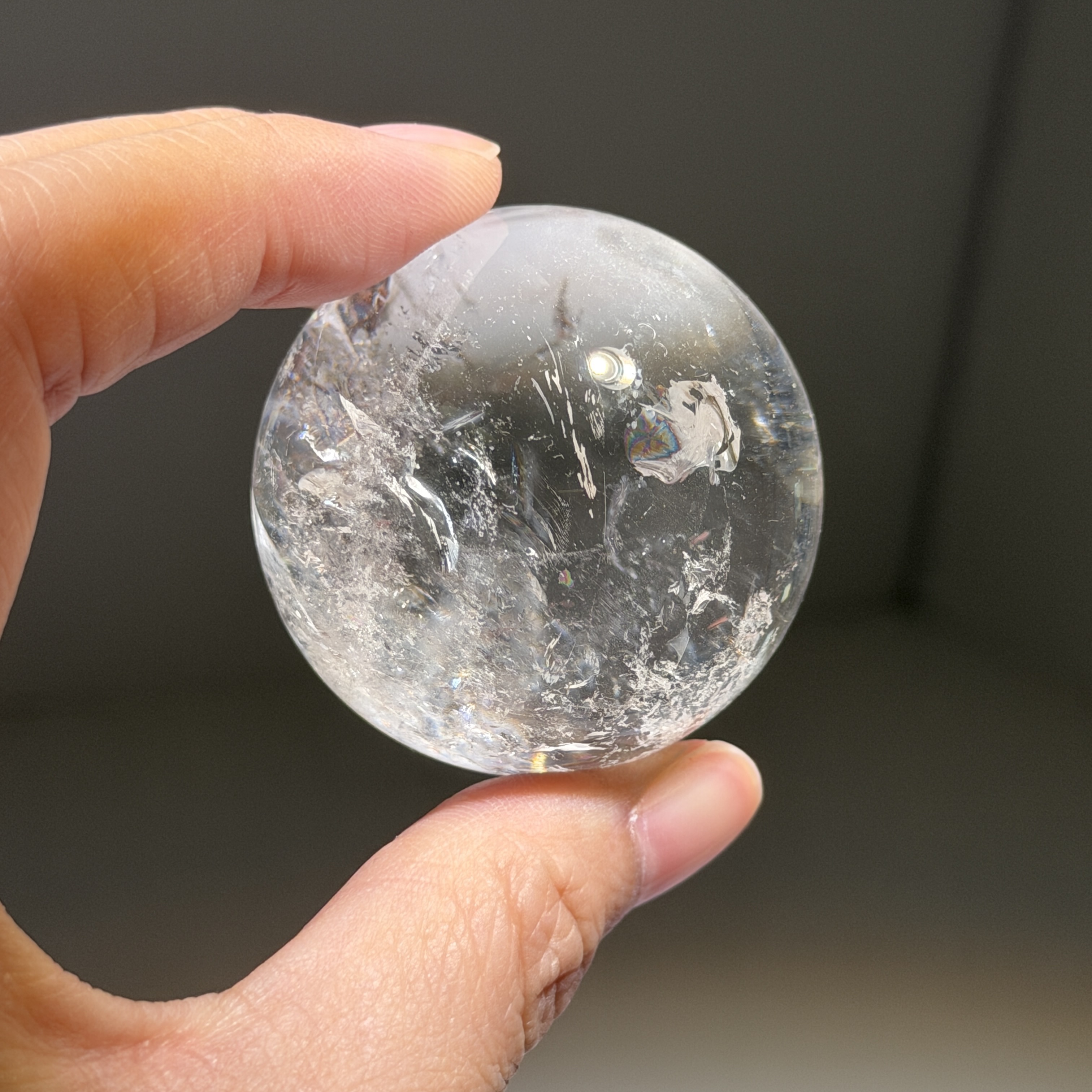 白水晶球 4.4cm WD2526