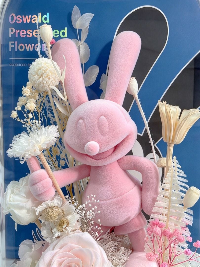 Apportfolio Disney Oswald Preserved Flowers LUCKY RABBIT