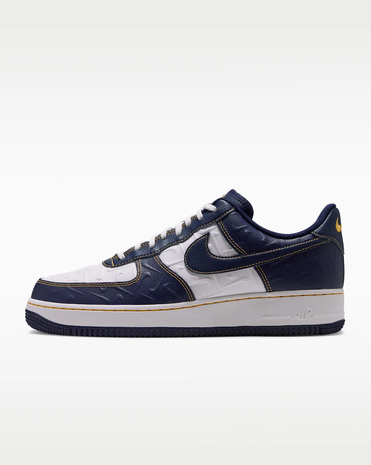 【預訂】 NIKE AIR FORCE 1 07 深藍白浮雕剔-MEN