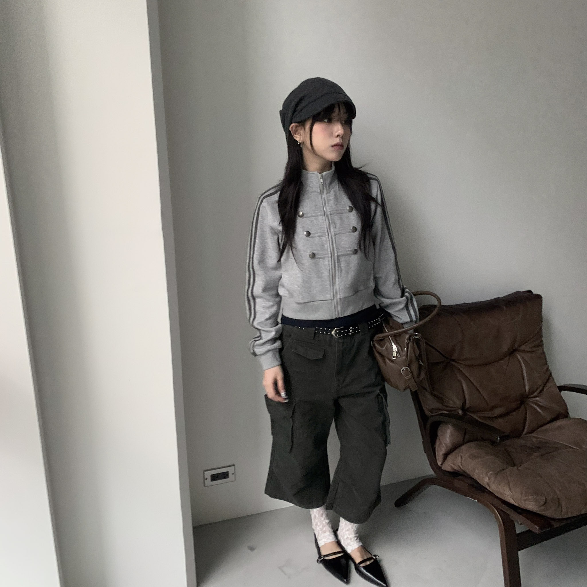 ISA_Carpi Inspo 夢迴千禧水洗牛仔工裝七分褲_69047