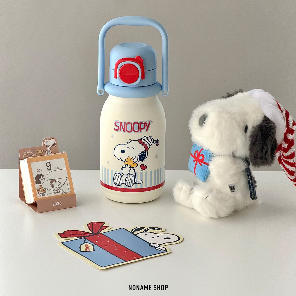 PEANUTS SNOOPY 史奴比 暖暖心意 保溫杯 杯套組 禮物盒 640ML