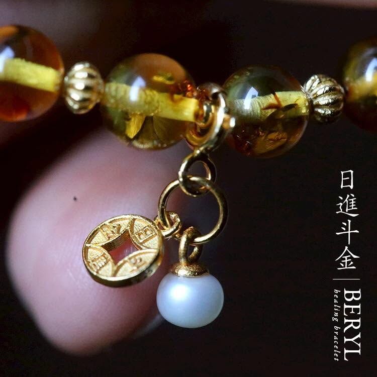 ＃母娘開光加持-《大鵬鎮守 · 金光聚福》 波羅的海花珀 108護運念珠/設計款