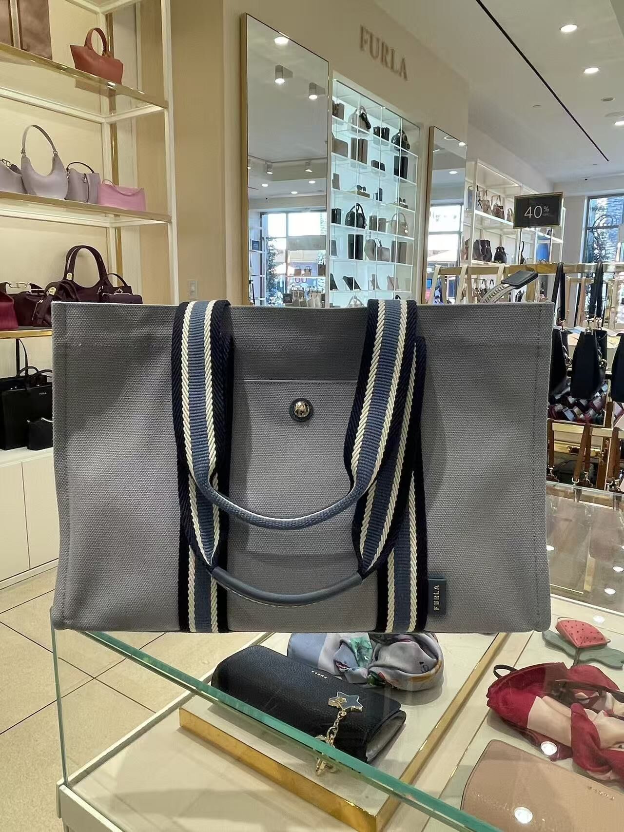 【預購】Furla N101206 帆布托特包