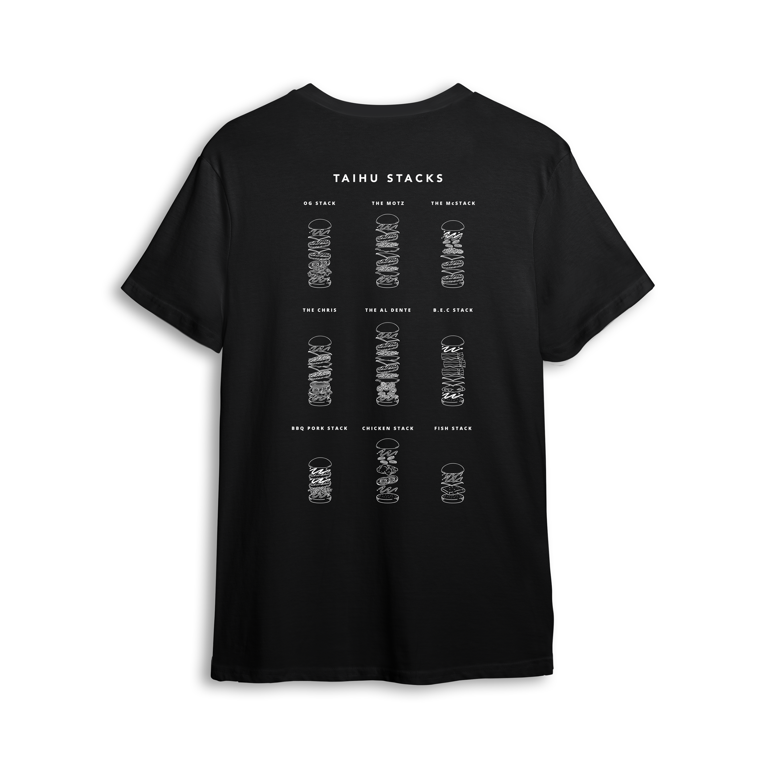 臺虎漢堡 T-shirt （黑）