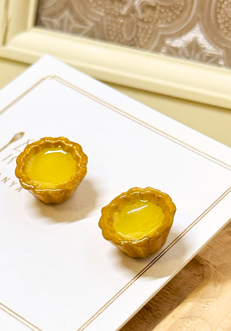 Panya｜酥脆蛋塔 手工耳環