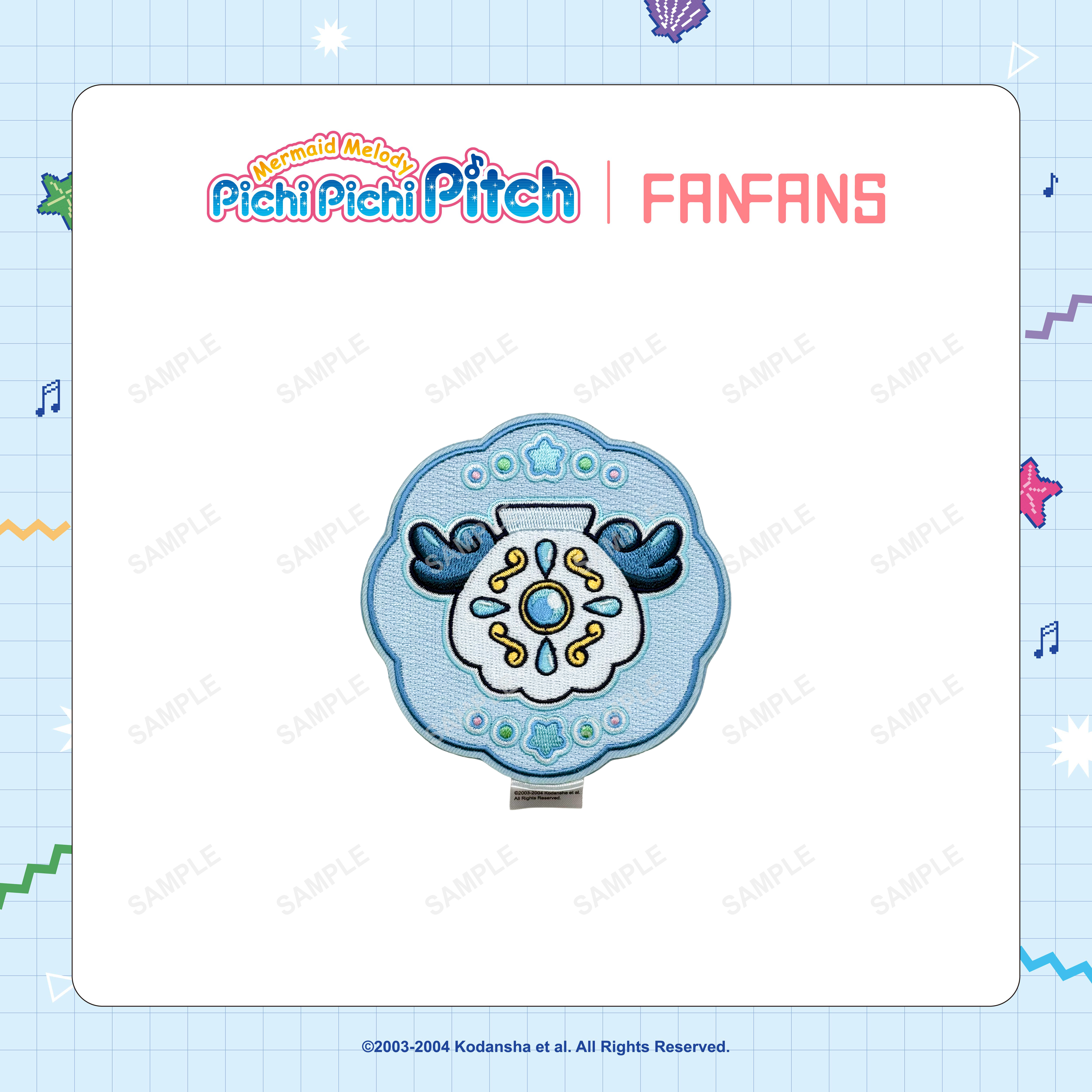 【新品】真珠美人魚-刺繡杯墊-波音