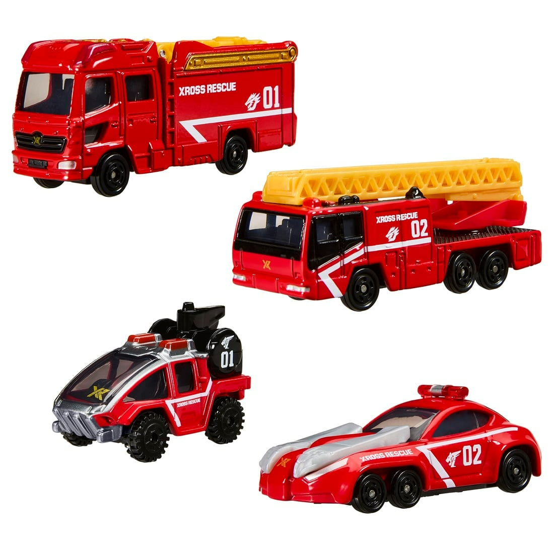 [Pre order] Takara Tomy Tomica World Cross Rescue Dragon + Tiger Team Tomica Set