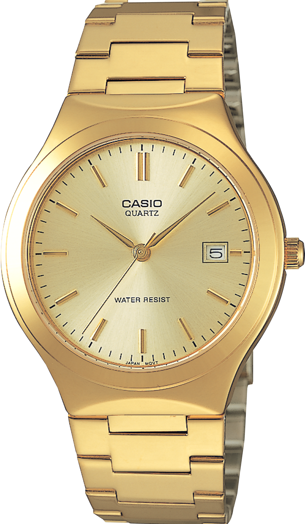 萬年鐘錶 - CASIO  復古金色不鏽鋼石英男錶 MTP-1170N-9A  錶徑36MM
