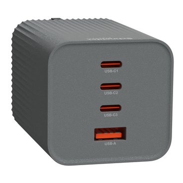 Schneider Electric 施耐德 100W GaN 4連接埠(3C1A)快速充電器 曜石灰 TSB1003C1A_SD