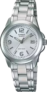 萬年鐘錶 - CASIO 卡西歐   經典白面數字款復古款經典不鏽鋼女錶 LTP-1215A-7A 錶徑28MM