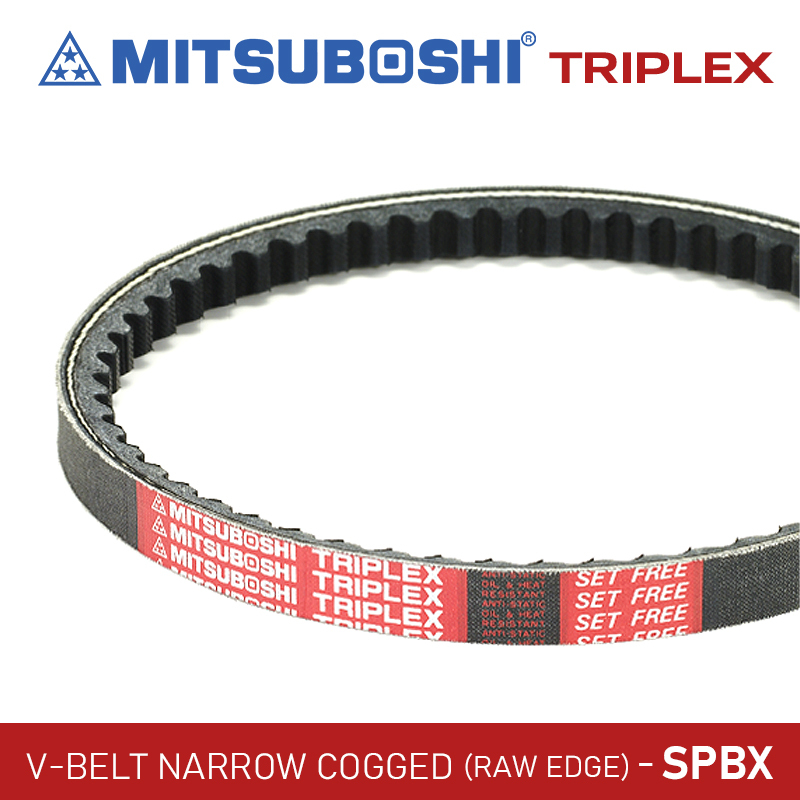 Mitsuboshi Triplex Narrow Cogged V-belt - SPBX