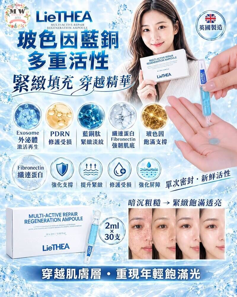 【醫美級五大王炸】高濃極速修復穿越精華次拋 (PDRN+外泌體+藍銅胜肽+玻色因) | 填平凹凸洞 退紅去黃
