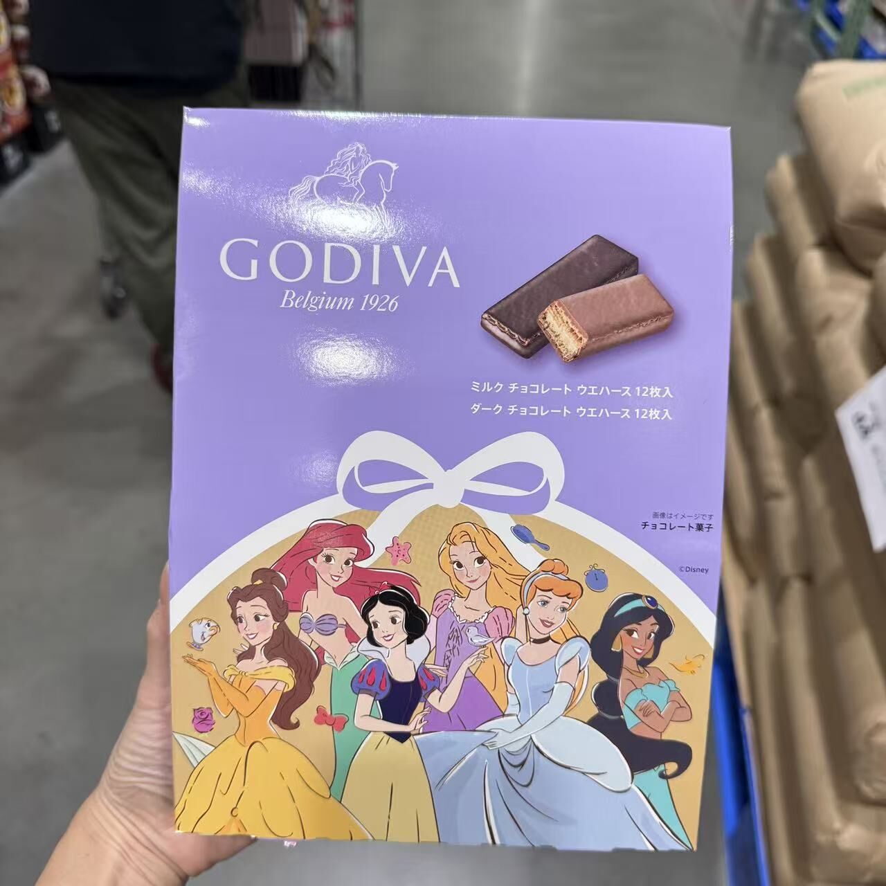 【預購】JM101211 GODIVA ✖ 迪士尼公主 聯名限定朱古力威化禮盒 (24塊裝)