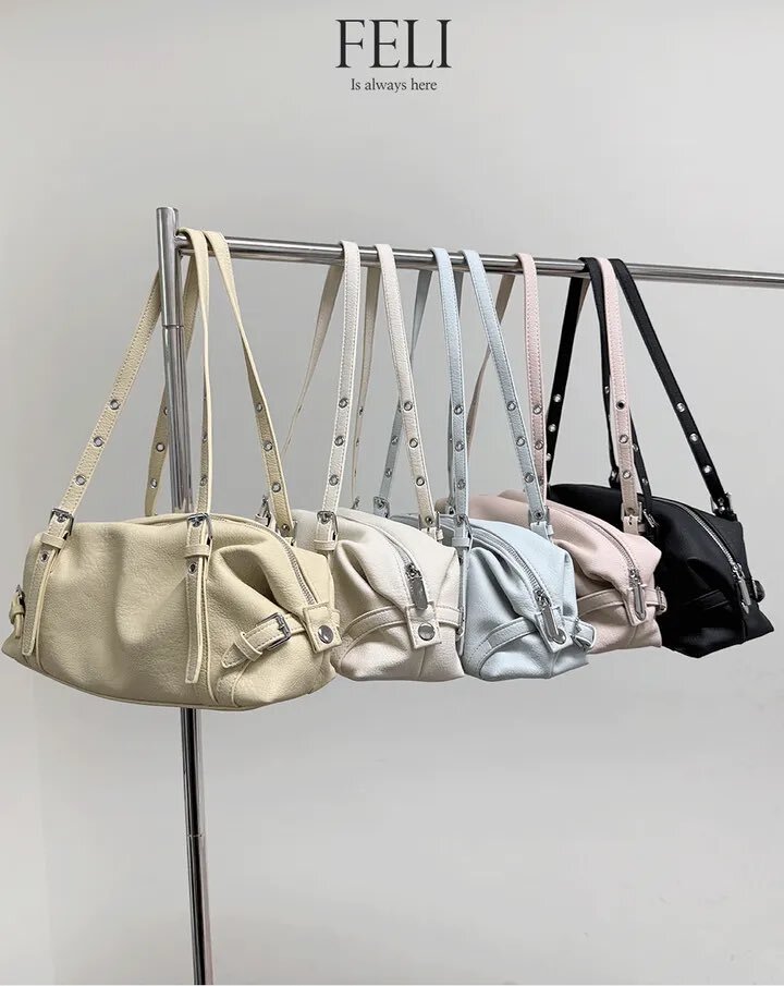 KR PASABUY | New Daily Korea - Eilette Buckle Leather Shoulder Bag
