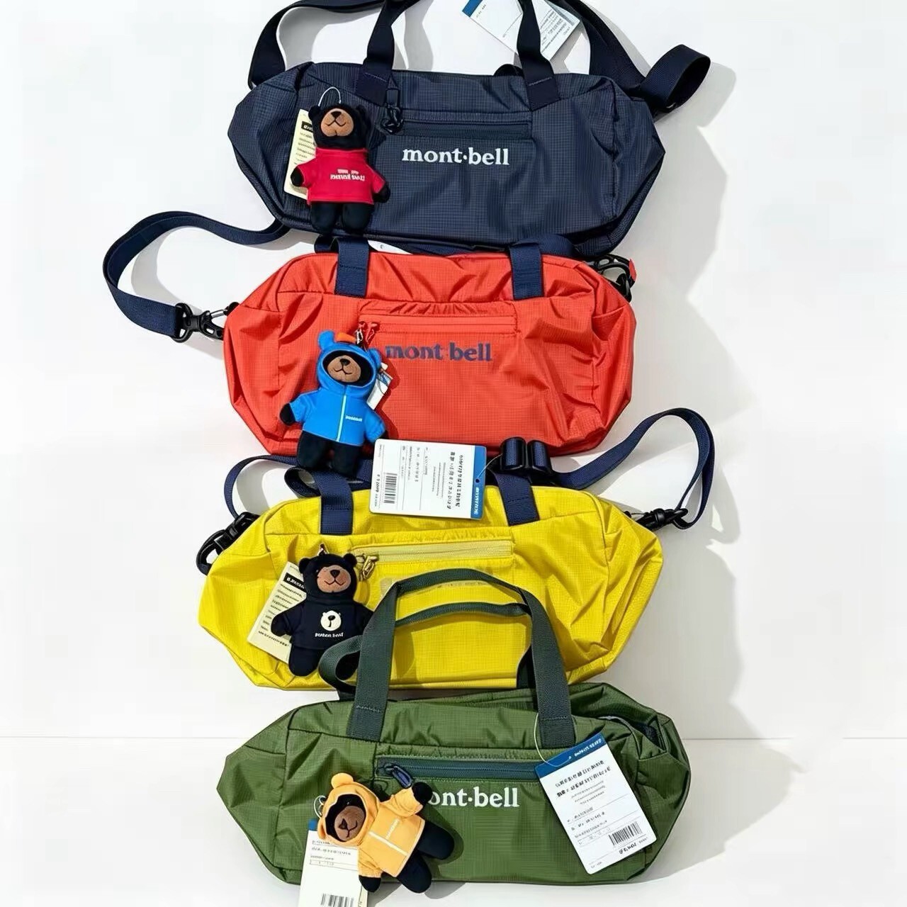 【Luxury】 日本代購 正品m.bell戶外單肩保齡球包5L 法棍包包 戶外單肩包 montbell保齡球包手提包 斜垮包