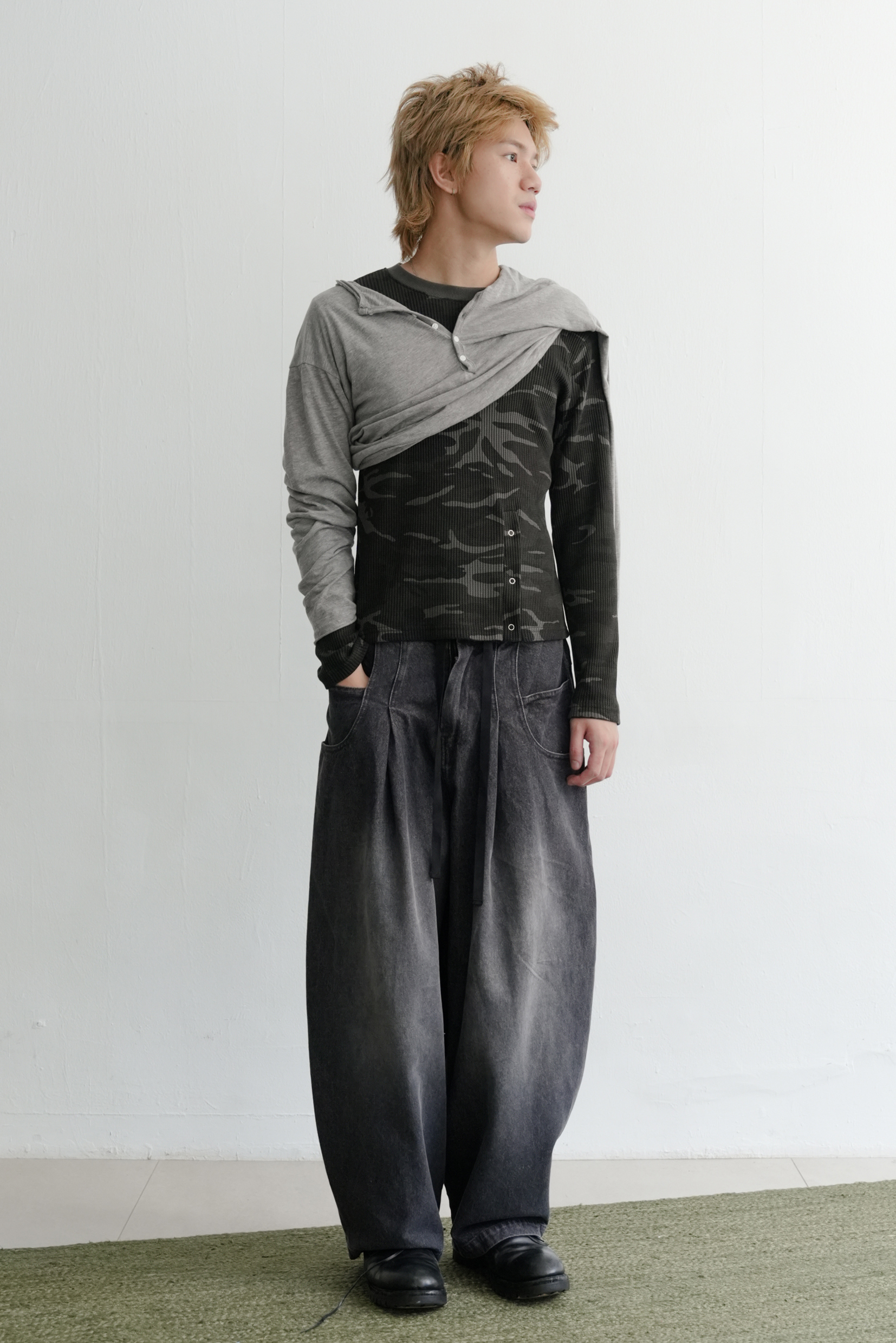 deep denim balloon pants #牛仔褲