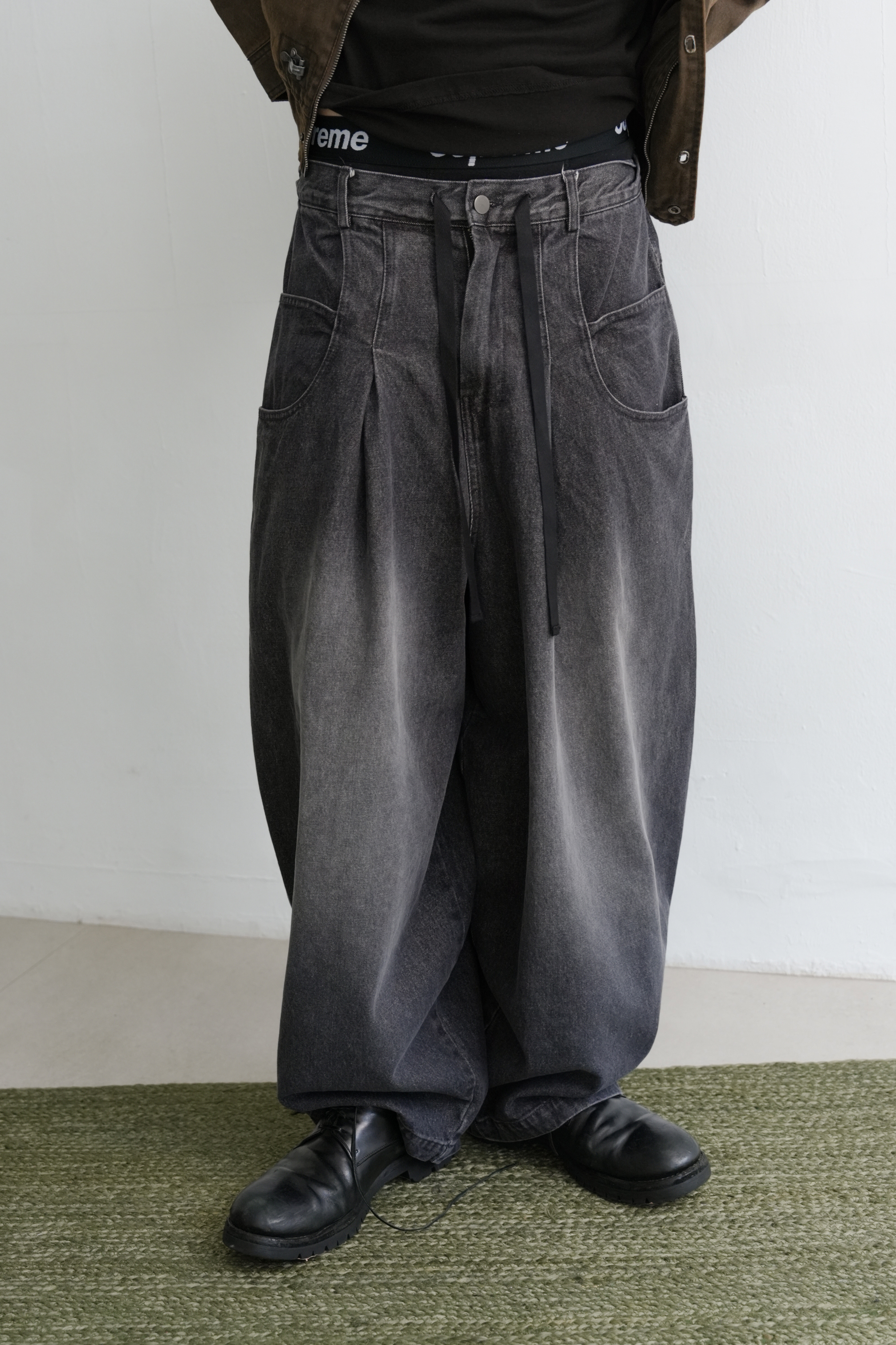 deep denim balloon pants #牛仔褲