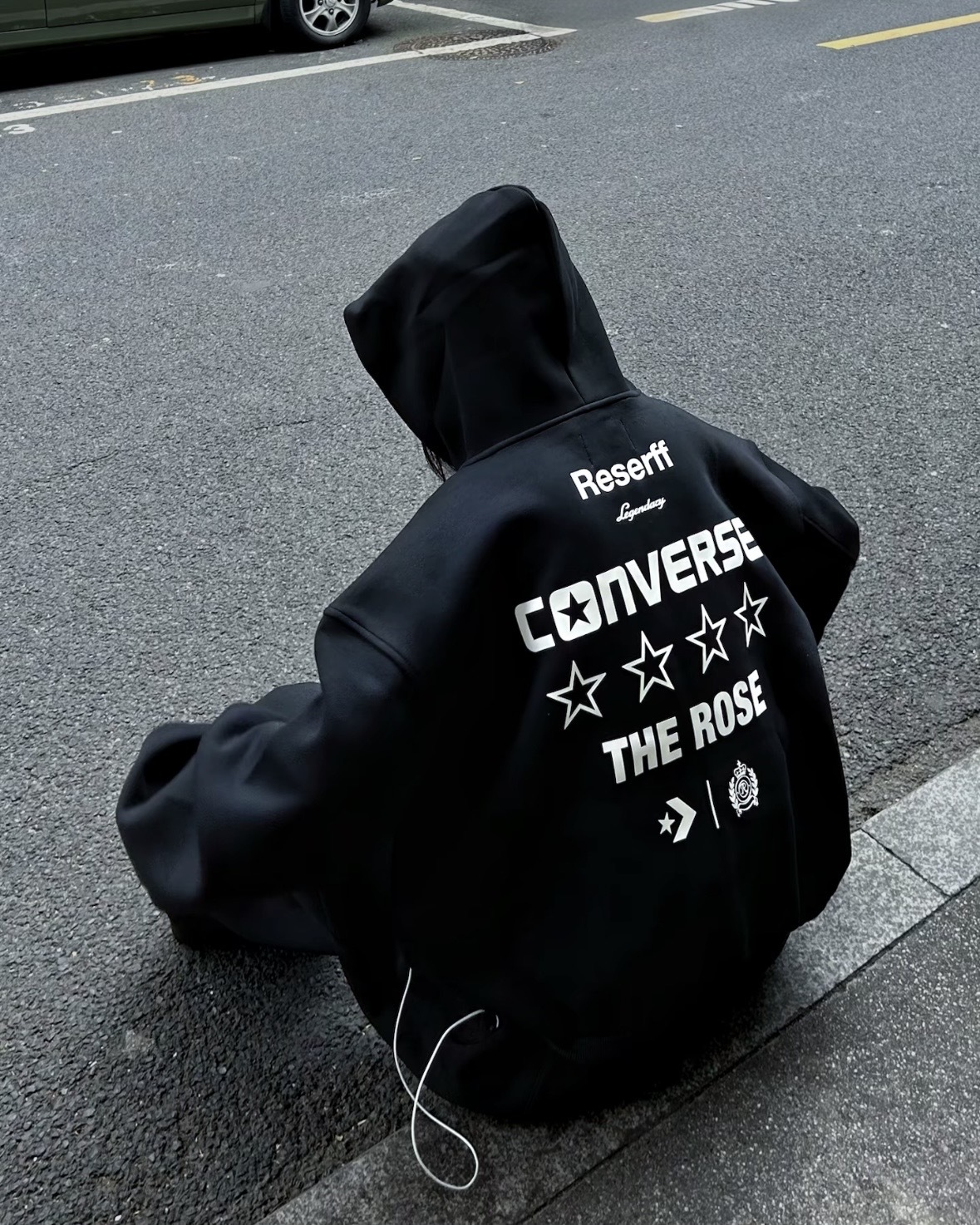 Converse X Reserff 聯名款 26 FW美式 背殺 連帽 外套