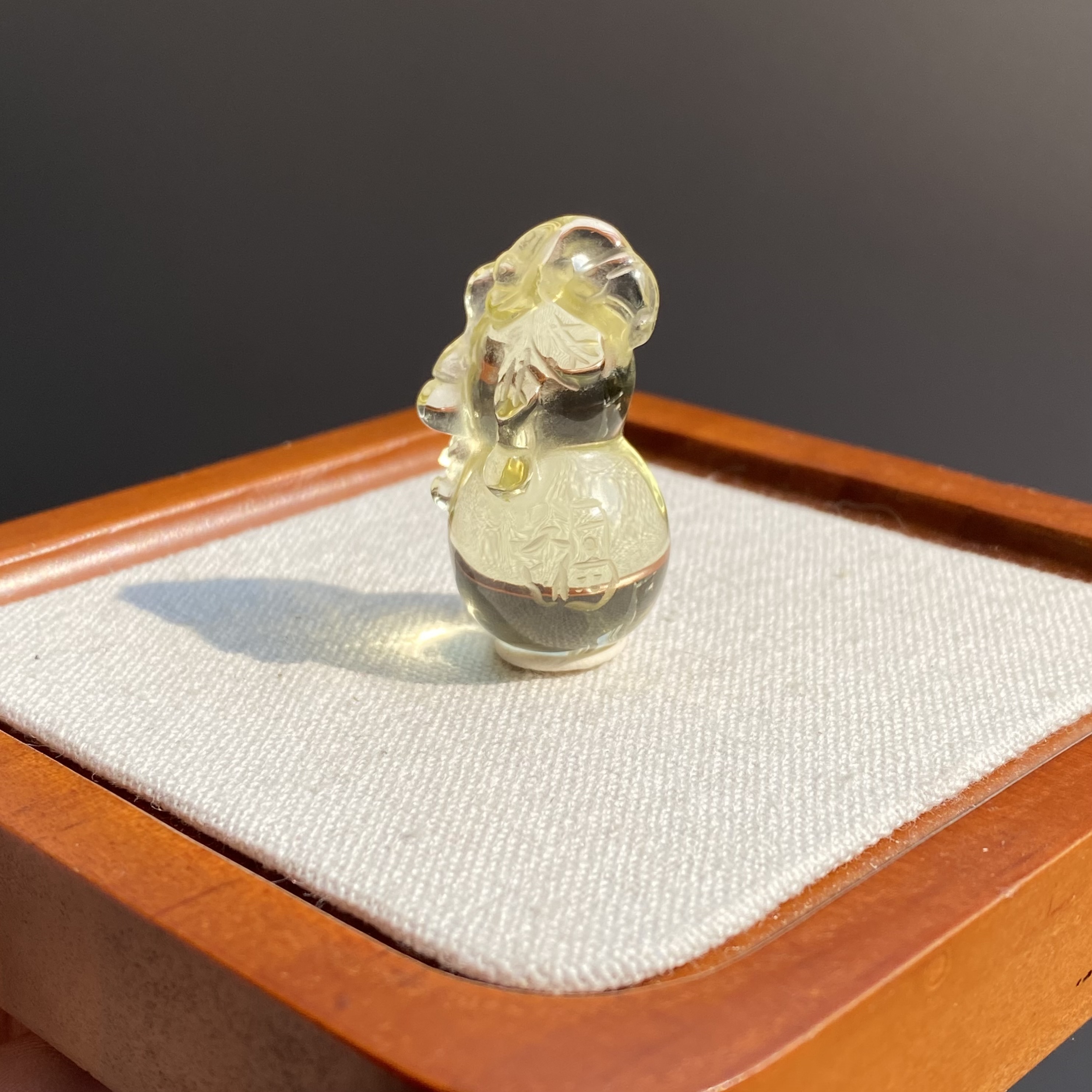 黃水晶福祿吊墜