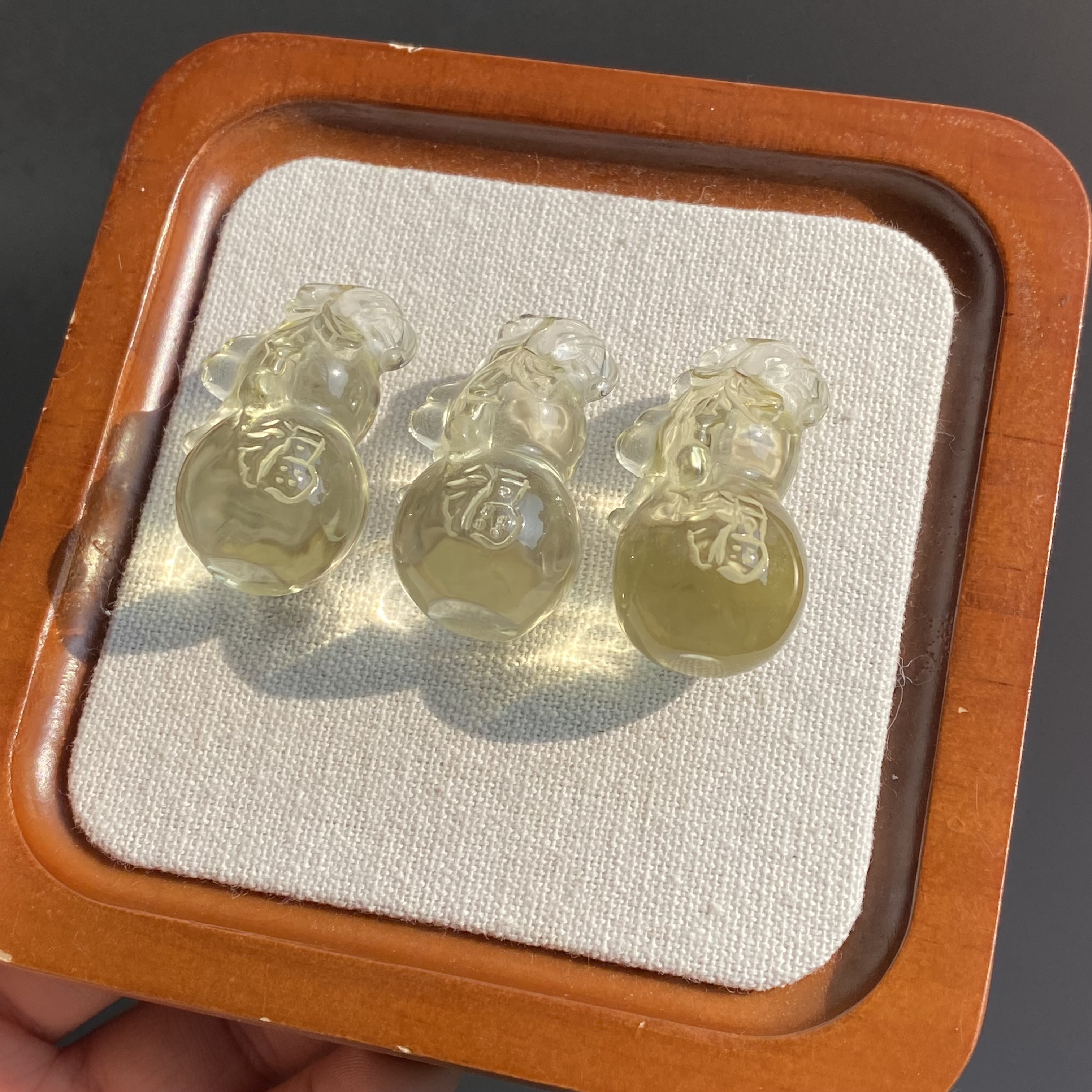 黃水晶福祿吊墜