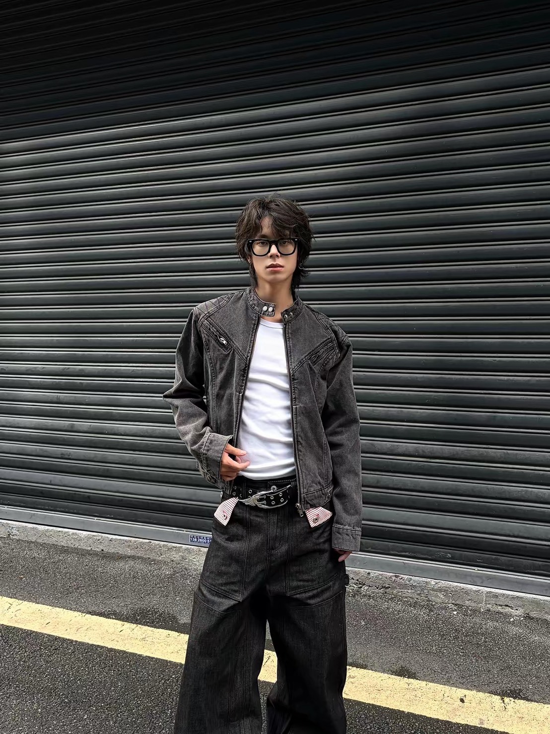 (GOAL)立領解構水洗工裝夾克外套 2601