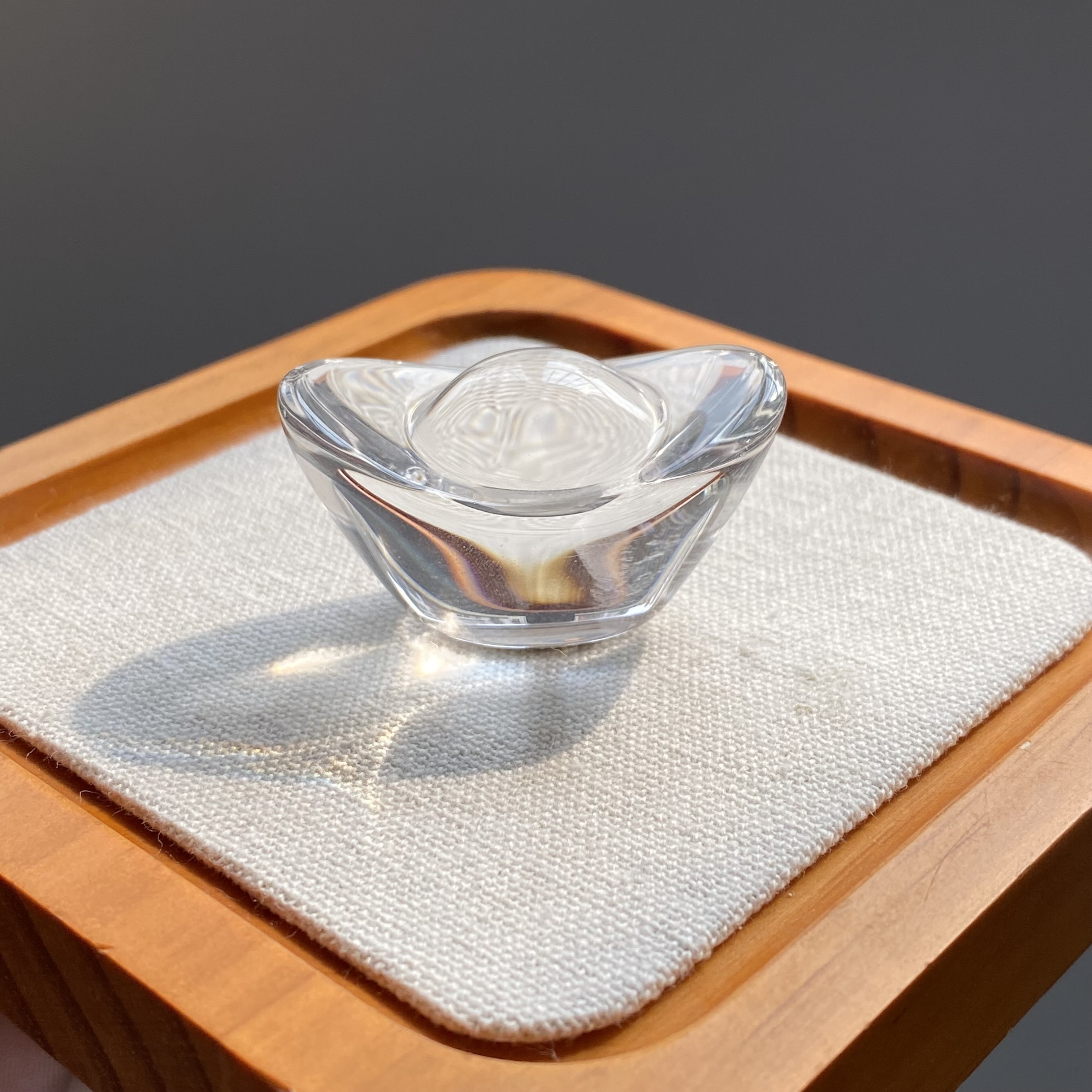 白水晶元寶