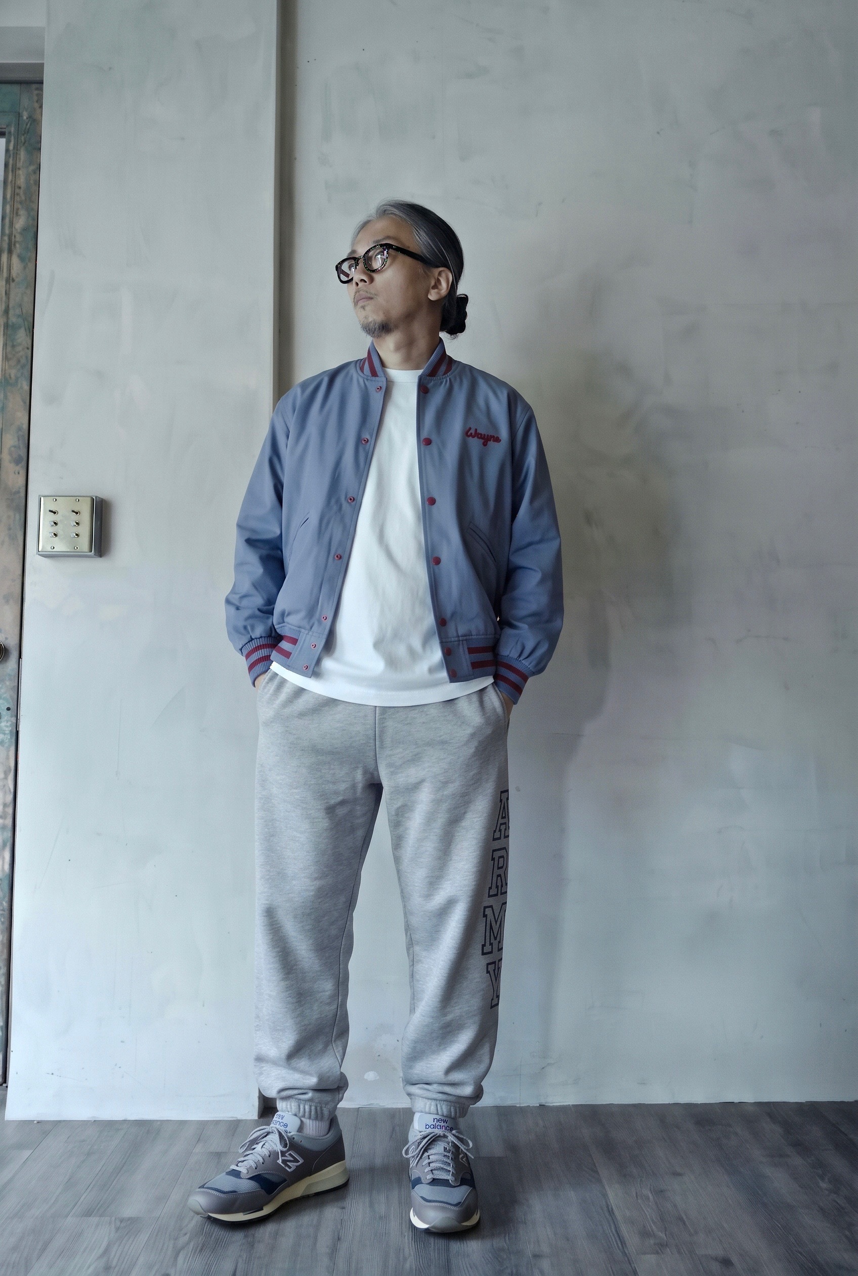 HOUSTON REFLECTOR PRINT SWEAT PANTS / Grey