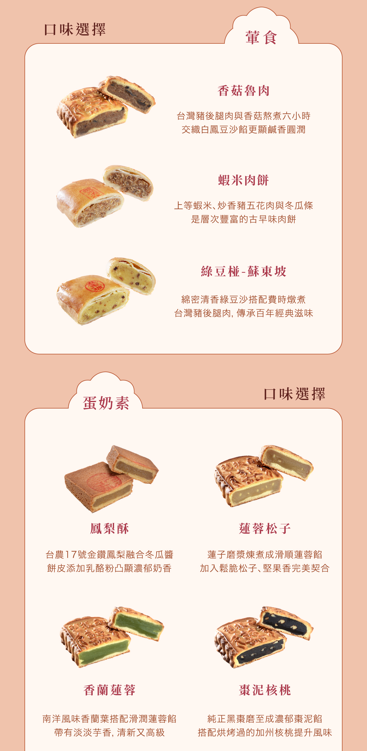 雙囍禮盒客製木盒款口味介紹