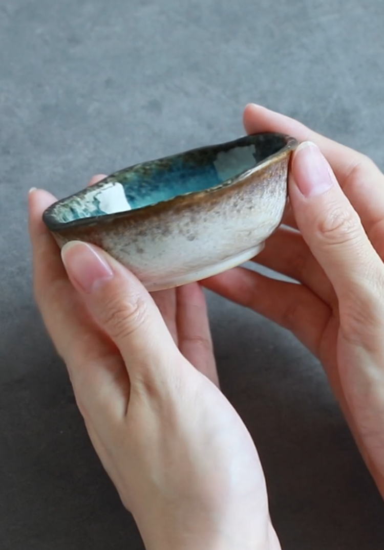 Asayu｜朝夕 迷你陶瓷線香座（海洋藍/珍珠白）