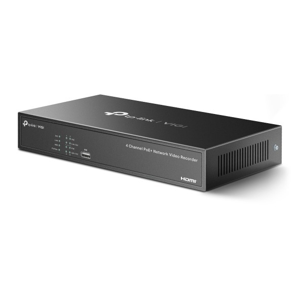 TP-Link VIGI NVR1004H-4P 4頻道 PoE+ 網路錄影機 (4K HDMI / 53W PoE)