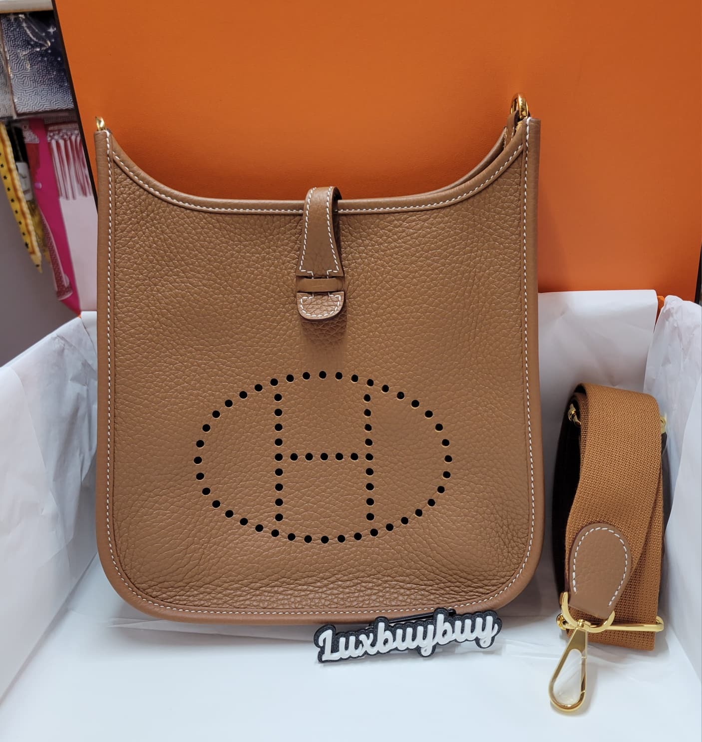 HERMES EVELYNE 23 GOLD CC