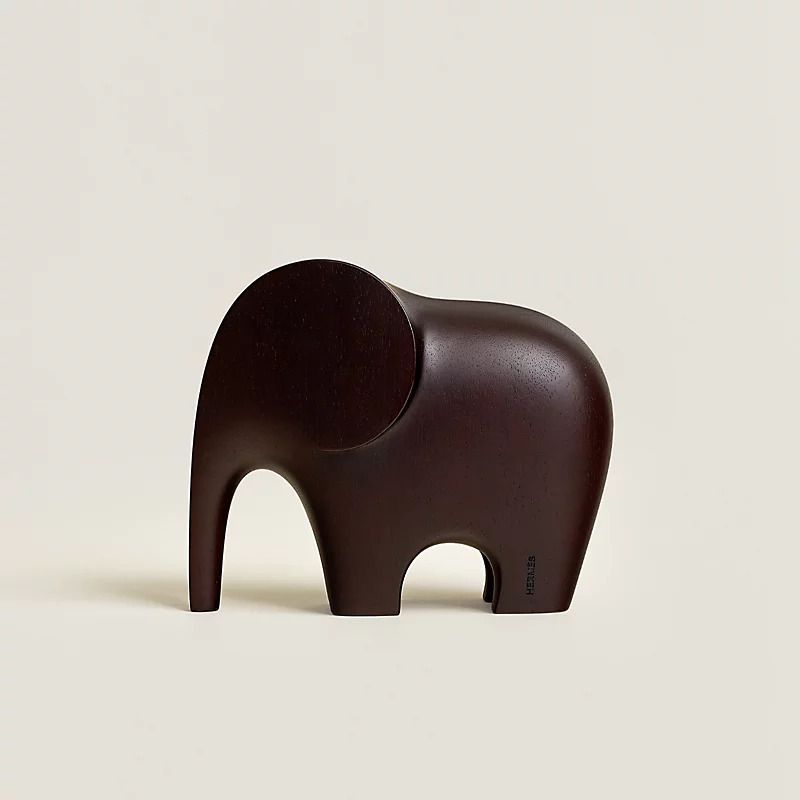 HERMES Lao paperweight Acajou Ebenise