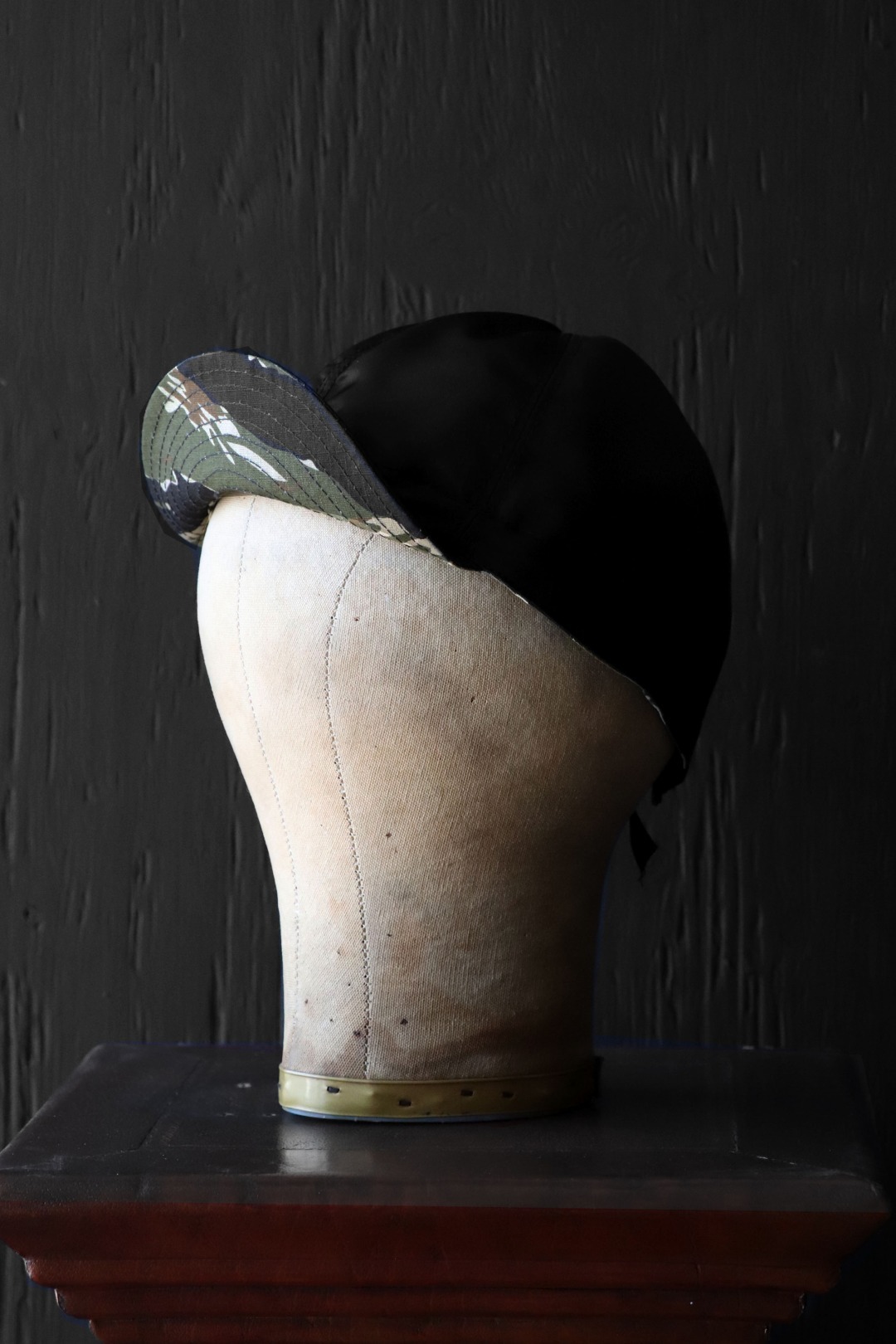 Black Sign Field Camo Duality Cap /  Shiny Black × Tiger Camo