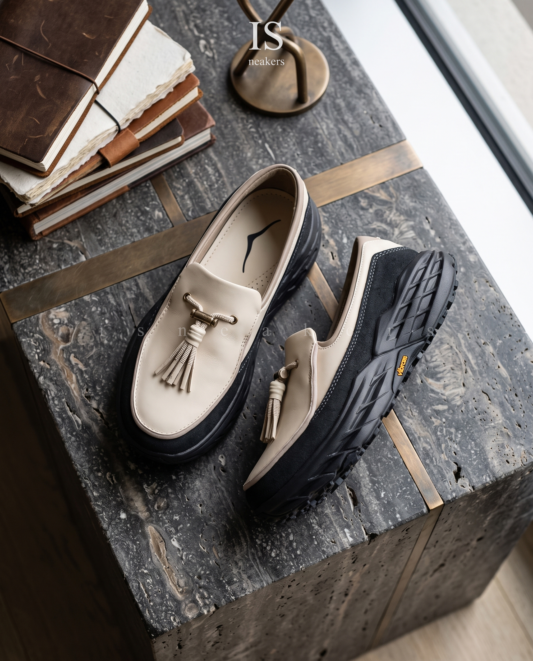 iSNEAKERS｜ Hoka One One Speed Loafer "Beige Black" 米黑 1162170-BHRC