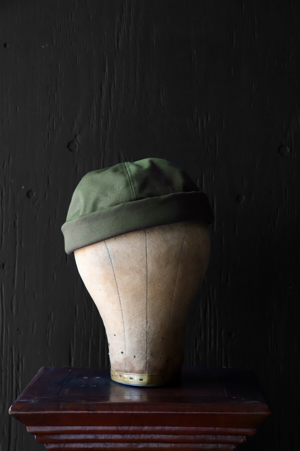 Black Sign Military Duck Dockyard Cap / Hide Green