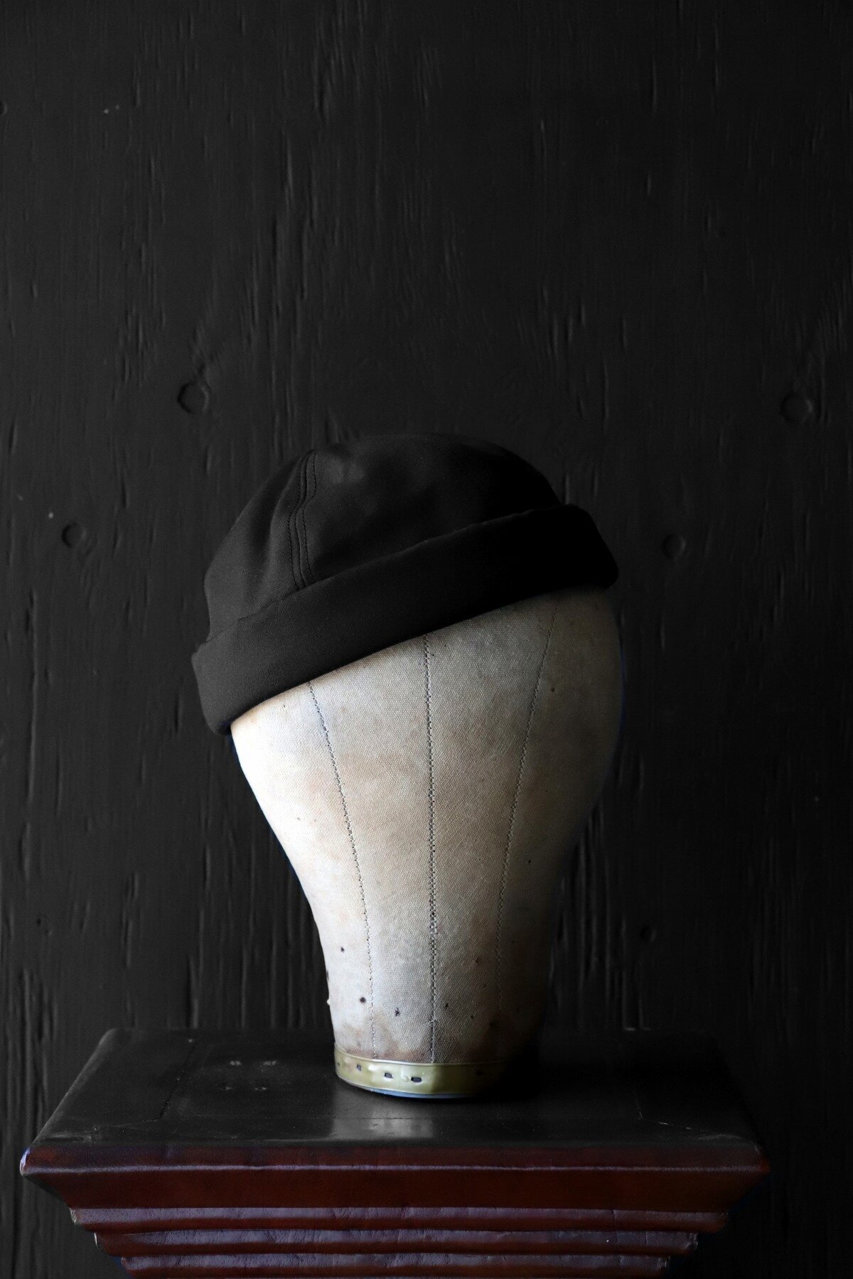 Black Sign Military Duck Dockyard Cap / Hide Black