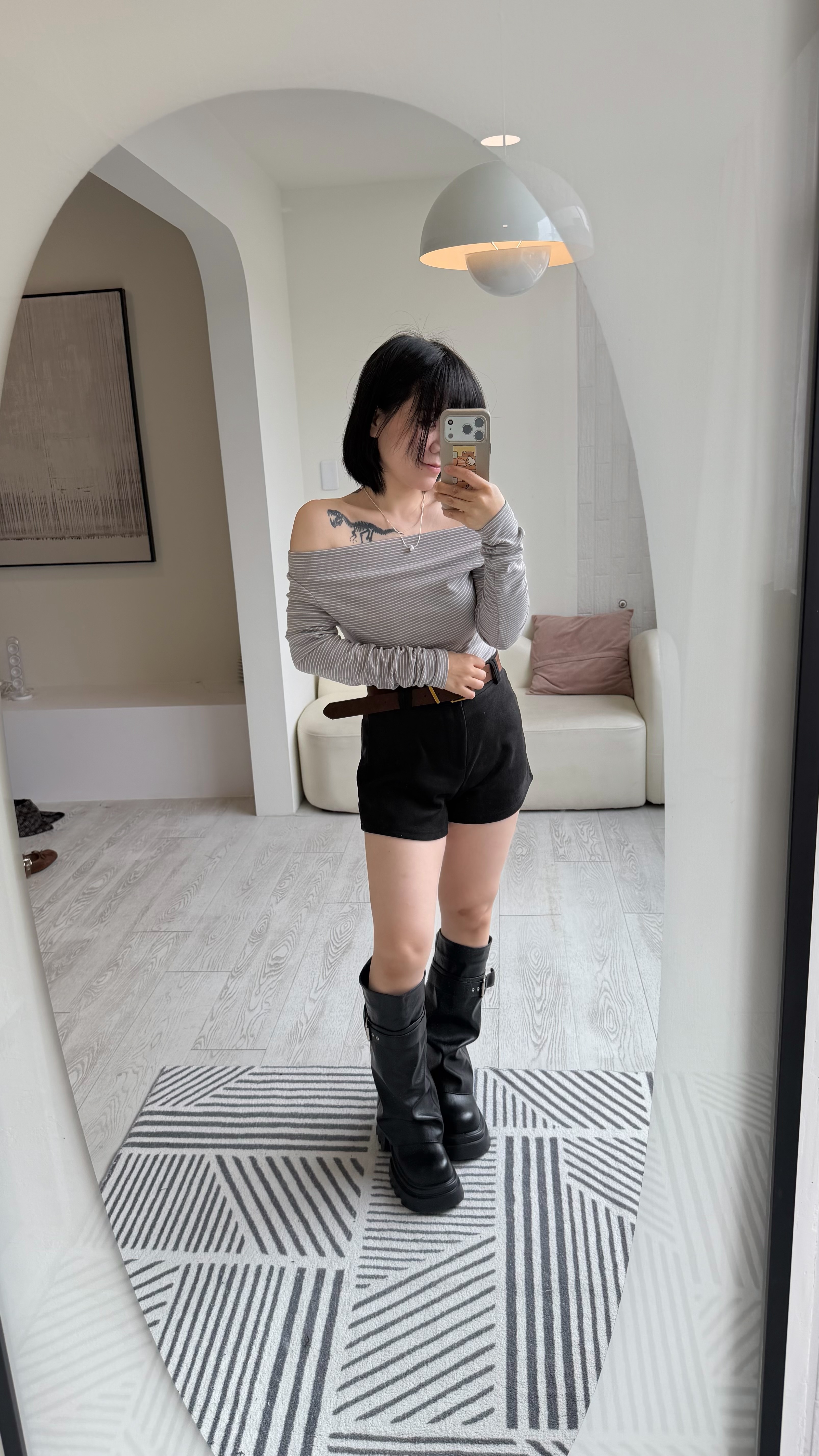 Spicy-style striped top