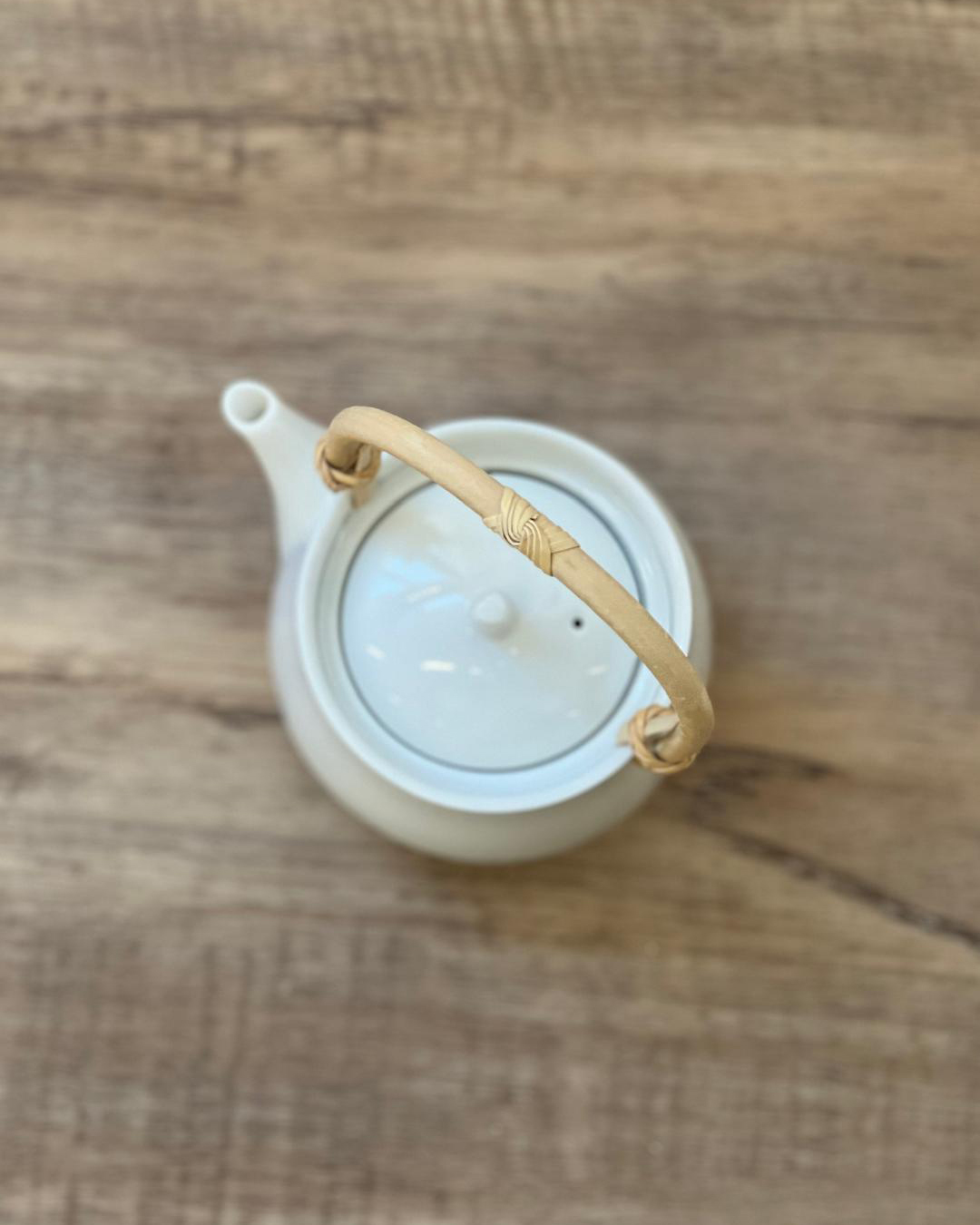 美濃燒 白瓷茶壺｜深山食器